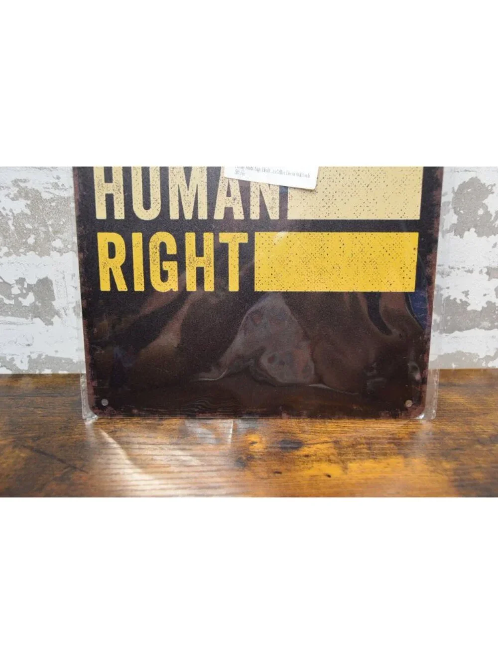 Healthcare Is A Human Right Metal Wall Sign 8x12 Inch